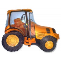 Трактор оранжевый